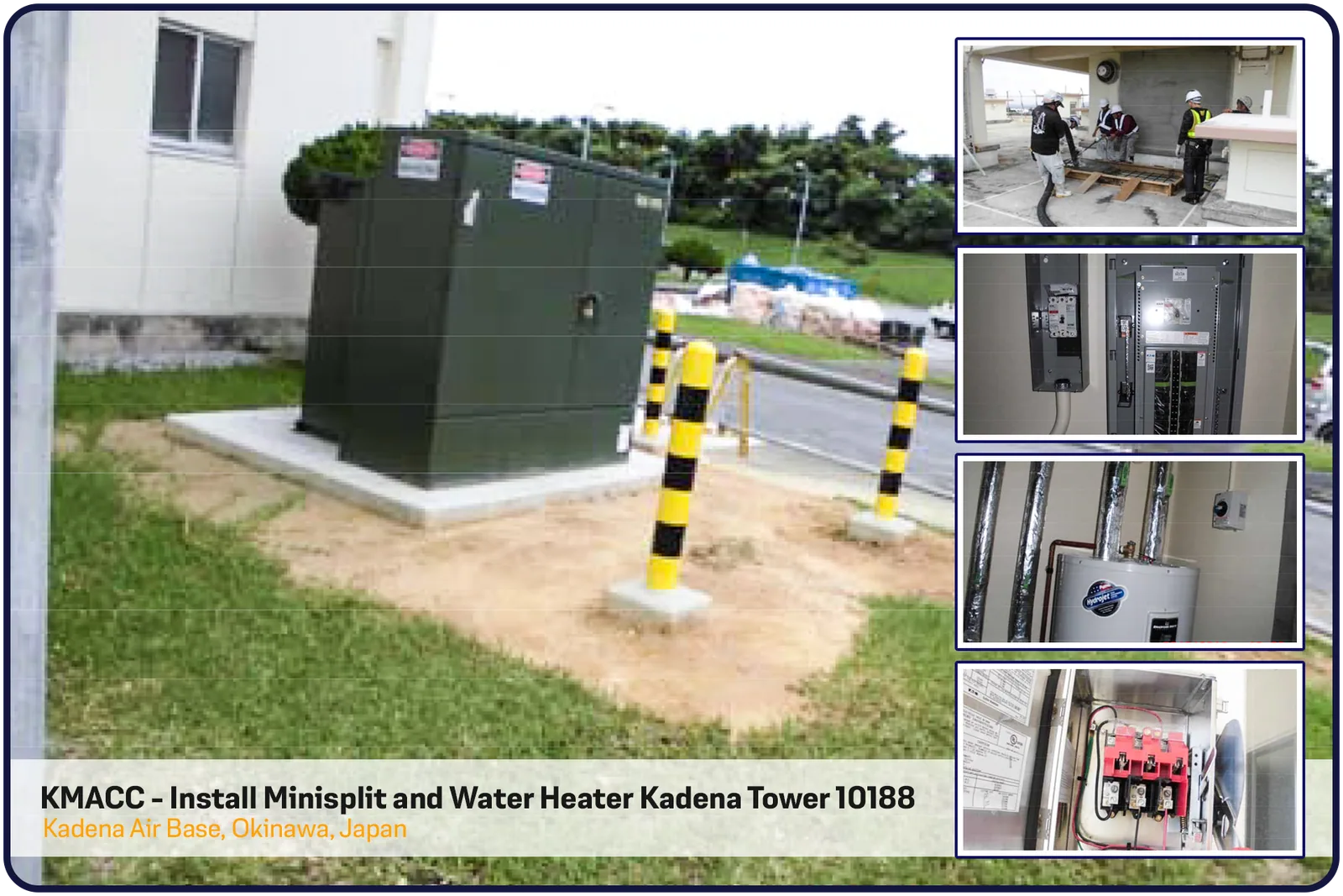 KMACC – Install Minisplit & Water Heater, Kadena Tower 10188